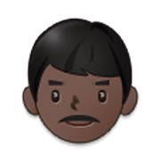 Emoji 👨🏿 Uomo: Carnagione Scura su Samsung One UI 3.1.1.