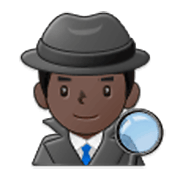 🕵🏿‍♂️ Emoji Detetive Homem: Pele Escura na Samsung One UI 3.1.1.