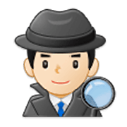 🕵🏻‍♂️ Emoji Detetive Homem: Pele Clara na Samsung One UI 3.1.1.