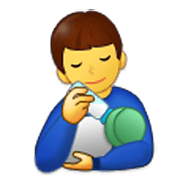 👨‍🍼 Emoji Homem Alimentando Bebê na Samsung One UI 3.1.1.