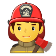 Emoji 👨‍🚒 Pompiere Uomo su Samsung One UI 3.1.1.
