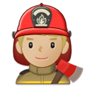 👨🏼‍🚒 Emoji Feuerwehrmann: mittelhelle Hautfarbe Samsung One UI 3.1.1.