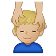 Émoji 💆🏼‍♂️ Homme Qui Se Fait Masser : Peau Moyennement Claire sur Samsung One UI 3.1.1.