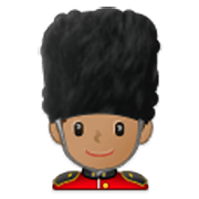 Emoji 💂🏽‍♂️ Guardia Uomo: Carnagione Olivastra su Samsung One UI 3.1.1.