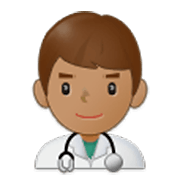 👨🏽‍⚕️ Emoji Homem Profissional Da Saúde: Pele Morena na Samsung One UI 3.1.1.