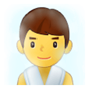 🧖‍♂️ Emoji Hombre En Una Sauna en Samsung One UI 3.1.1.