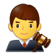 Emoji 👨‍⚖️ Giudice Uomo su Samsung One UI 3.1.1.