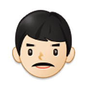 Emoji 👨🏻 Uomo: Carnagione Chiara su Samsung One UI 3.1.1.