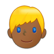 👱🏾‍♂️ Emoji Homem: Pele Morena Escura E Cabelo Loiro na Samsung One UI 3.1.1.
