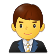 👨‍💼 Emoji Oficinista Hombre en Samsung One UI 3.1.1.