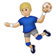 🤾🏼‍♂️ Emoji Handballspieler: mittelhelle Hautfarbe Samsung One UI 3.1.1.