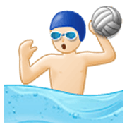 🤽🏻‍♂️ Emoji Homem Jogando Polo Aquático: Pele Clara na Samsung One UI 3.1.1.