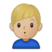 🙎🏼‍♂️ Emoji Hombre Haciendo Pucheros: Tono De Piel Claro Medio en Samsung One UI 3.1.1.
