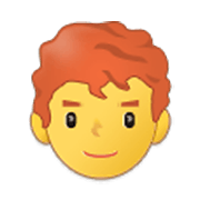 👨‍🦰 Emoji Homem: Cabelo Vermelho na Samsung One UI 3.1.1.