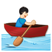 Emoji 🚣🏻‍♂️ Uomo In Barca A Remi: Carnagione Chiara su Samsung One UI 3.1.1.