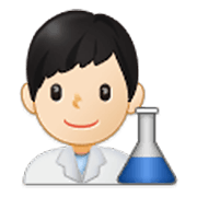 👨🏻‍🔬 Emoji Cientista Homem: Pele Clara na Samsung One UI 3.1.1.
