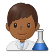 👨🏾‍🔬 Emoji Cientista Homem: Pele Morena Escura na Samsung One UI 3.1.1.