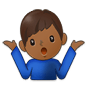 🤷🏾‍♂️ Emoji Hombre Encogido De Hombros: Tono De Piel Oscuro Medio en Samsung One UI 3.1.1.