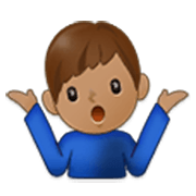 🤷🏽‍♂️ Emoji Homem Dando De Ombros: Pele Morena na Samsung One UI 3.1.1.