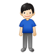 🧍🏻‍♂️ Emoji Homem Em Pé: Pele Clara na Samsung One UI 3.1.1.