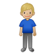 🧍🏼‍♂️ Emoji stehender Mann: mittelhelle Hautfarbe Samsung One UI 3.1.1.