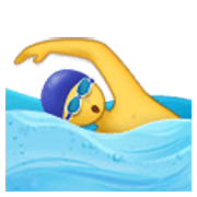 Emoji 🏊‍♂️ Nuotatore su Samsung One UI 3.1.1.
