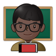 👨🏿‍🏫 Emoji Profesor: Tono De Piel Oscuro en Samsung One UI 3.1.1.