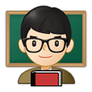 👨🏻‍🏫 Emoji Profesor: Tono De Piel Claro en Samsung One UI 3.1.1.