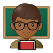 👨🏾‍🏫 Emoji Profesor: Tono De Piel Oscuro Medio en Samsung One UI 3.1.1.