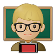 Émoji 👨🏼‍🏫 Enseignant : Peau Moyennement Claire sur Samsung One UI 3.1.1.