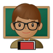 👨🏽‍🏫 Emoji Profesor: Tono De Piel Medio en Samsung One UI 3.1.1.