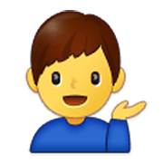 Emoji 💁‍♂️ Uomo Con Suggerimento su Samsung One UI 3.1.1.