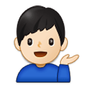 💁🏻‍♂️ Emoji Homem Com A Palma Virada Para Cima: Pele Clara na Samsung One UI 3.1.1.