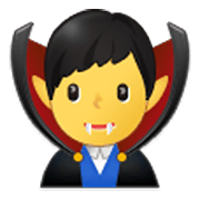 🧛‍♂️ Emoji Vampiro Hombre en Samsung One UI 3.1.1.