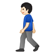 🚶🏻‍♂️ Emoji Homem Andando: Pele Clara na Samsung One UI 3.1.1.
