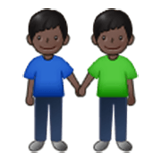 👬🏿 Emoji Dois Homens De Mãos Dadas: Pele Escura na Samsung One UI 3.1.1.