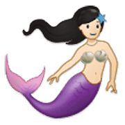 🧜🏻‍♀️ Emoji Sirena: Tono De Piel Claro en Samsung One UI 3.1.1.