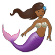 🧜🏾‍♀️ Emoji Sirena: Tono De Piel Oscuro Medio en Samsung One UI 3.1.1.