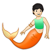 🧜🏻 Emoji Persona Sirena: Tono De Piel Claro en Samsung One UI 3.1.1.