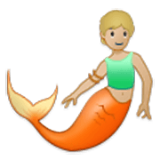 Emoji 🧜🏼 Sirena: Carnagione Abbastanza Chiara su Samsung One UI 3.1.1.