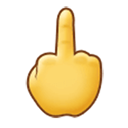 Emoji 🖕 Dito Medio su Samsung One UI 3.1.1.