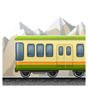 Emoji 🚞 Ferrovia Di Montagna su Samsung One UI 3.1.1.