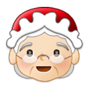 Émoji 🤶🏻 Mère Noël : Peau Claire sur Samsung One UI 3.1.1.