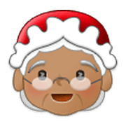 Emoji 🤶🏽 Mamma Natale: Carnagione Olivastra su Samsung One UI 3.1.1.
