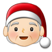 🧑🏻‍🎄 Emoji Noel: Pele Clara na Samsung One UI 3.1.1.