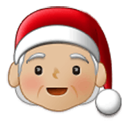 Emoji 🧑🏼‍🎄 Santa Claus: Carnagione Abbastanza Chiara su Samsung One UI 3.1.1.