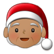 Emoji 🧑🏽‍🎄 Santa Claus: Carnagione Olivastra su Samsung One UI 3.1.1.