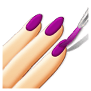 💅🏻 Emoji Pintarse Las Uñas: Tono De Piel Claro en Samsung One UI 3.1.1.