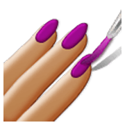 💅🏽 Emoji Pintarse Las Uñas: Tono De Piel Medio en Samsung One UI 3.1.1.