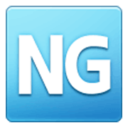 Emoji 🆖 Pulsante NG su Samsung One UI 3.1.1.